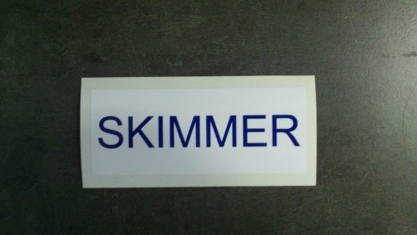 Zwembad sticker "SKIMMER" (geen verzendkosten)-926
