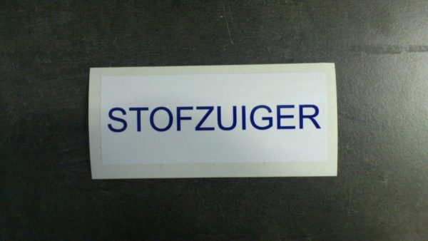 Zwembad sticker "STOFZUIGER" (geen verzendkosten)-933